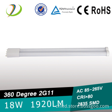18W UL 2G11 led tube